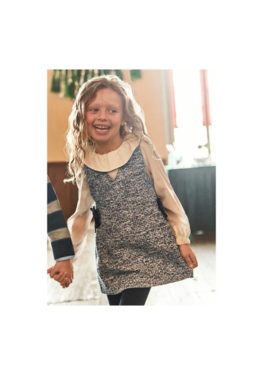 Mayoral 4990-36 Kız Çocuk Lacivert Elbise Lacivert