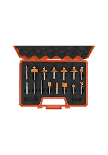 Cmt 15 Parça Profesyonel Freze Bıçağı Seti S 8