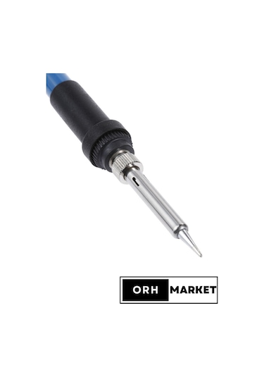 60W Sıcaklık Ayarlı Lehim Havya Seti – 5 Farklı Uçlu, Seramik Rezistörlü Kalem Havya