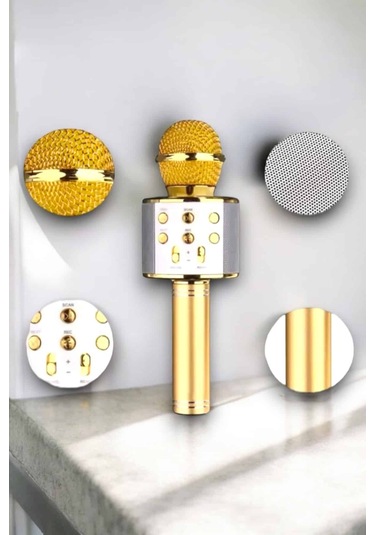 Taşınabilir Bluetooth Karaoke Mikrofon: Hafıza Kart Girişli, Etkileyici Performans