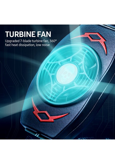 Reedark Usb Güçlü Taşınabilir Cep Telefonu Soğutucu Fan - Hızlı Soğutma, Geniş Uyum, Sessiz Çalışma Siyah