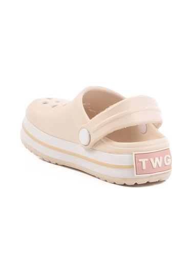 Aspor Ekru Eva Unisex Çocuk Sabo Terlik Çok Renkli