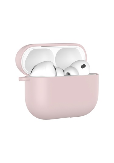 Apple Airpods Pro 3 İle Uyumlu Kılıf Standart Yumuşak Silikon Case Pembe