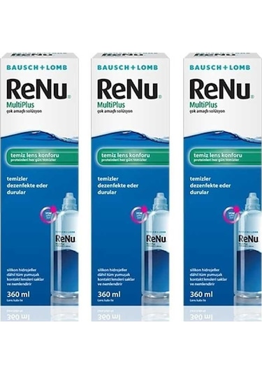 ReNu Multiplus Çok Amaçlı Lens Solüsyonu 3 x 360 ML