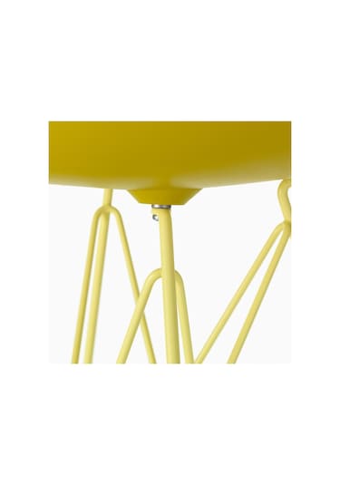 Vitra Eames Plastik Yan Sandalye Re Dsr Duotone, Geri Dönüştürülmüş Plastik Sarı