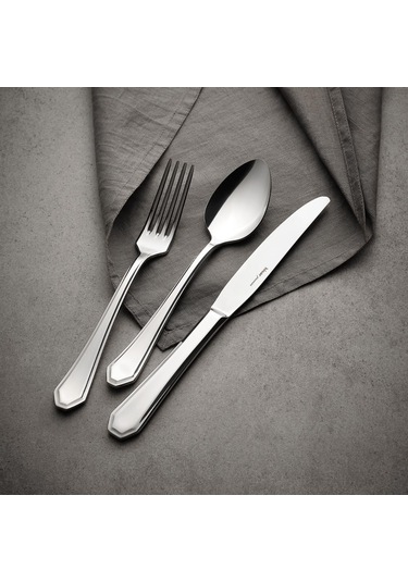 Hisar Riva 30 Parça 6 Kişilik Çatal Kaşık Bıçak Takımı Inox