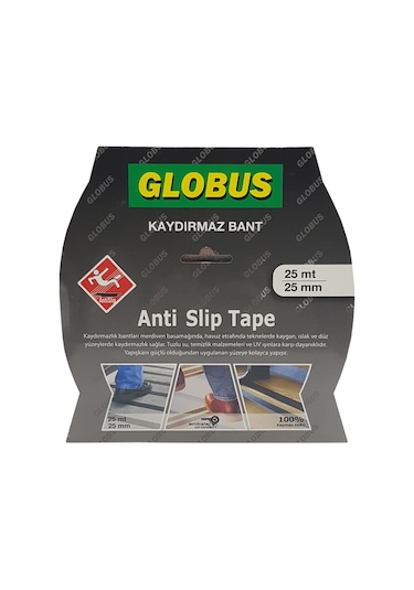 Merdiven Zemin Kaydırmaz Bant Sarı Siyah 25 Mm X 25 Mt