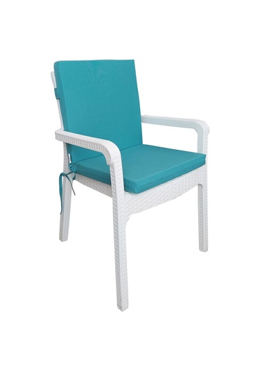 Mirzade 4 Adet Elit Yüksek Arkalı Minder Duck Bezi-su Yeşili 001