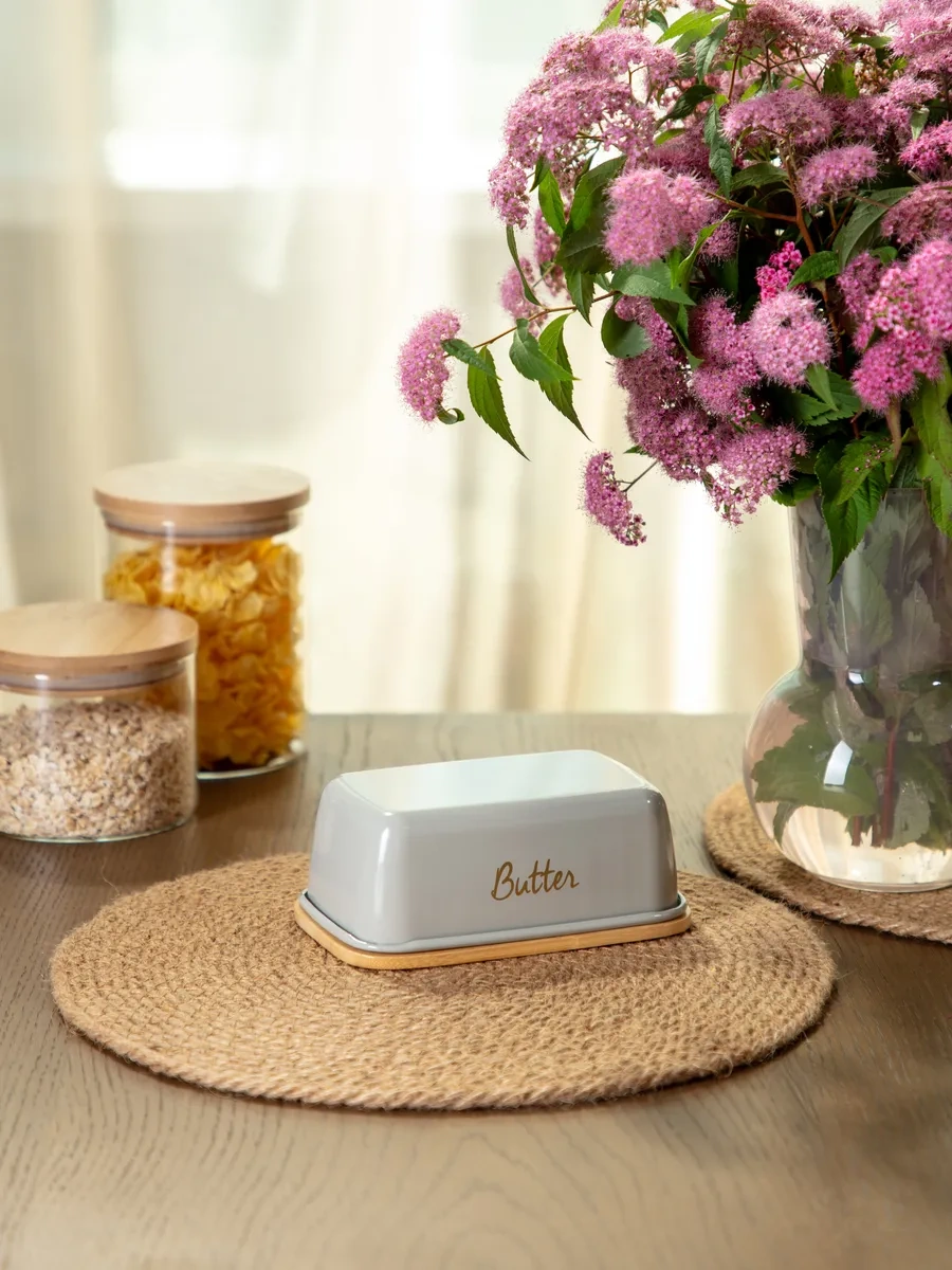 Agness Tereyağı Ve Peyniri İçin Kapaklı Sosluk 167237497 Gri