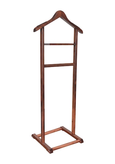 Nyn Ahşap Dilsiz Uşak Ceviz Renk Tekli Ayaklı Askı Diğer