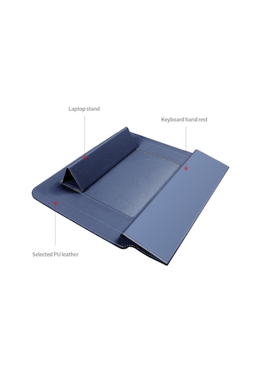 4'ü 1 Arada Dizüstü Bilgisayar Tutucu Çantası Koyu Yeşil 15.6 .17 inch