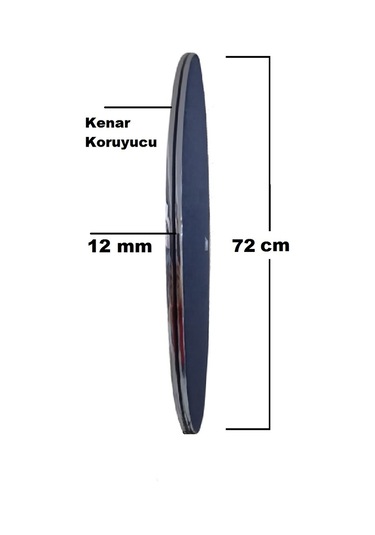 Dart Board Arkalığı Yuvarlak Model Lacivert 12 MM x 72 CM