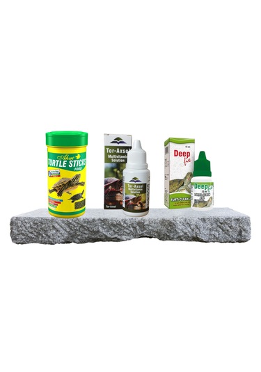 Purecanpati Ahm Turtle Sticks Yem + Tor-axsol Vitamin + Deepfix Kabuk Koruyucu Seti