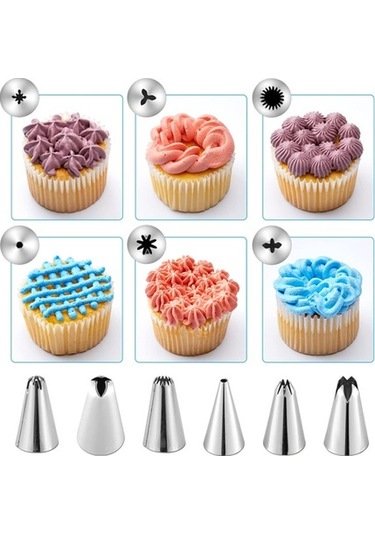 Maoyaya Yeniden Kullanılabilir Boru Torba Seti, Buzlanma Hamur Çantaları, Kek Dekorasyon Araçları, Kuplörler Diğer