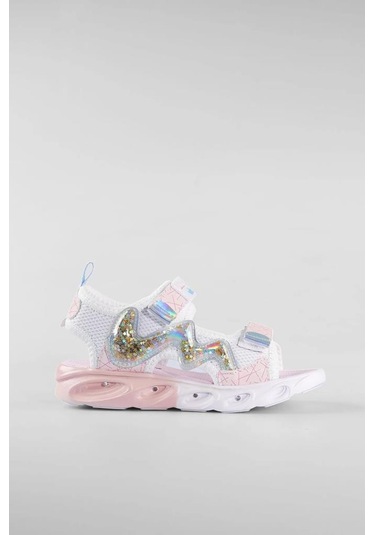 Vicco Legendy 332.p25y.179 Kız Çocuk Işıklı Sandalet Beyaz 26-30 Beyaz