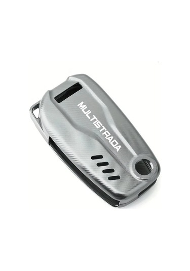 Gateesat Ducati Mts1200 Multistrada 1260 950 2010-2024 Motorcycle Cnc Anahtarlık Kılıfı Gri