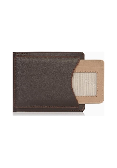 Cengiz Pakel Hakiki Deri Erkek Cüzdan - 27506 - Kahve/toprak Çok Renkli