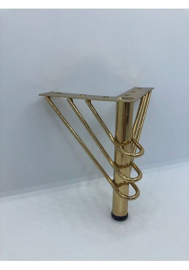 Metal, 12 Cm Gold Kaplama , Koltuk,baza Mobilya Ayağı 4 Adet