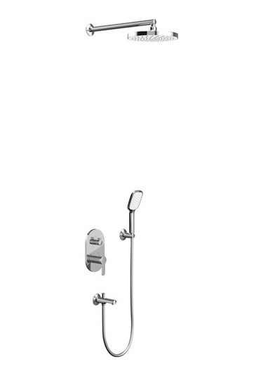 Teska Tenedos Ankastre İki Yönlü Banyo Batarya Seti Krom