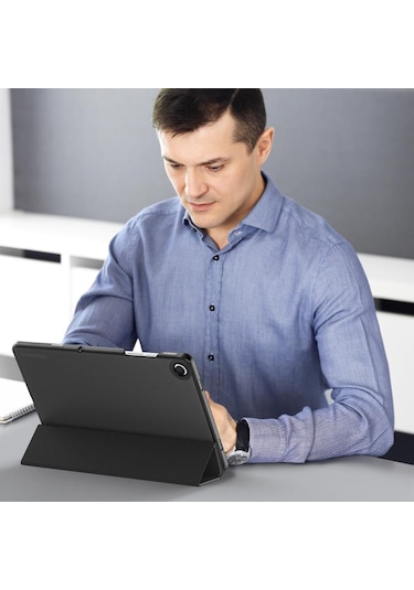 Samsung Galaxy Tab Uyumlu A9 Plus Sm-x210 Tablet Kılıfı Akıllı Standlı