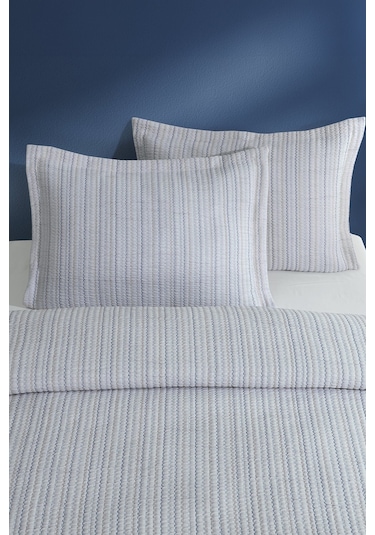 Elart Stripe Yatak Örtüsü Çift Kişilik Gri