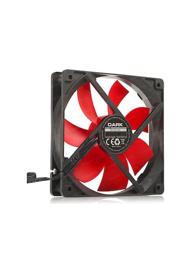 Dark 120Mm Kırmızı Kanatlı Kasa Fanı Dkccf123R