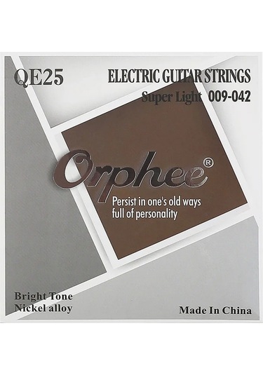 Orphee Qe Elektro Gitar Dizeleri Yüksek Karbon Çelik Altıgen Alaşım Çekirdek Elektro Guitarra Dizeleri Gitar Parçaları Ve Aksesuarları Yellow