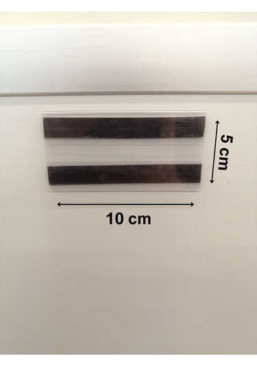 10 Ad Pvc Mıknatıslı C Tipi 5x10 Cm Depo Ürün Etiketliği Magnet