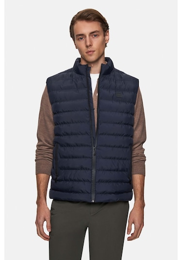 Twn Slim Fit Lacivert Düz Yelek Mont 3ecy70501503m Lacivert