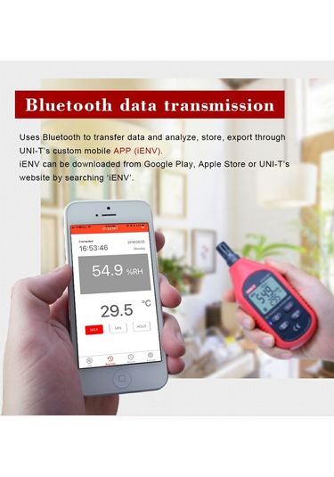 Mastech Ut363Bt Bluetooth Bağlantı Mini Rüzgar Ölçer