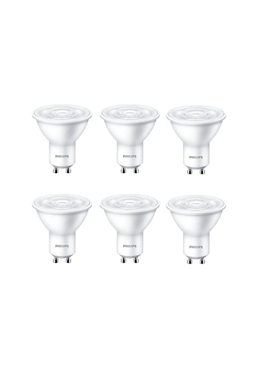 Philips Essential Led Spot 4,7-50W Gu10 3000K Sarı Işık 6 Adet