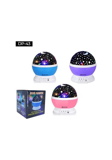 Star Master Gece Lambası Dönerli Çok Renkli