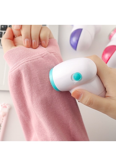 Padalink Ev İçin Pilli Elektrikli Tüy Kesici - Kumaş Telli Döküntü Temizleyici Makinesi Pil Yok - Kırmızı