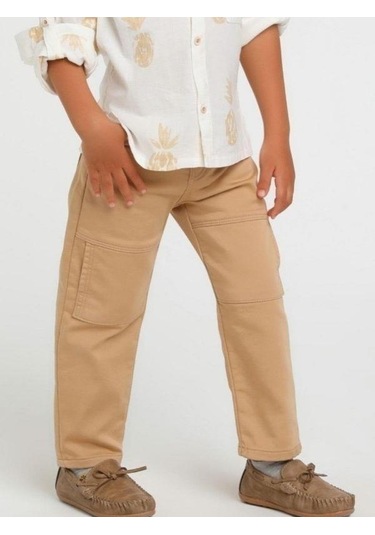 Jack Lions Erkek Çocuk Gabardin Yan Cepli Pantolon-14560 Camel