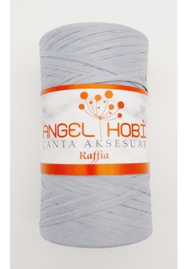 Angel Çanta Aksesuar Gri Renk Angel Rafya İp
