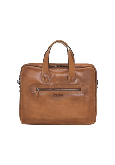 Codegen 15.6" Taba Hakiki Deri Notebook Evrak Çantası