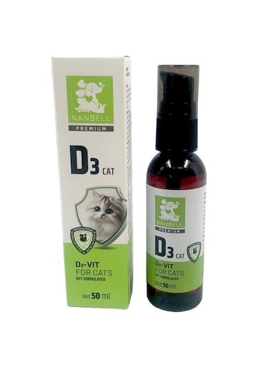 Nanbell Kediler İçin D Vitamini Takviyesi 50 ML