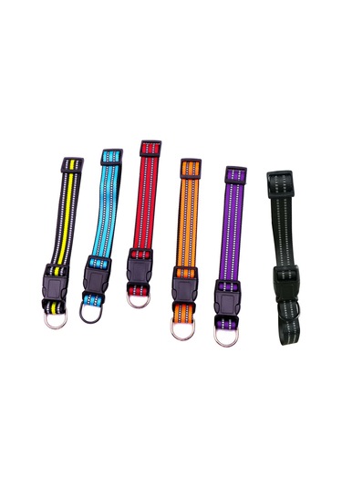 Geeroyoo "yansıtıcı Nylon Köpek Tasması - Ayarlanabilir Ve Rahat, Orta/büyük Boy Köpekler İçin" Turuncu