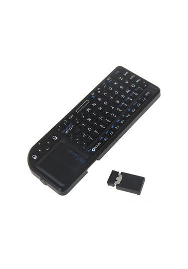 Geeksen Rii Mini X1 Kablosuz Klavye Ve Dokunmatik Panel - Pc, Tv, Android İçin 3'ü 1 Arada 112 Karakter