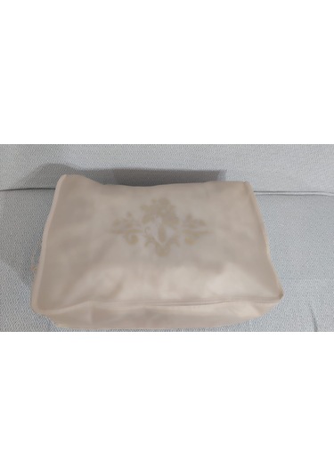 4 Lu Desenli Baza Altı Çekyat Hurç 60 40 22 Cm Bej