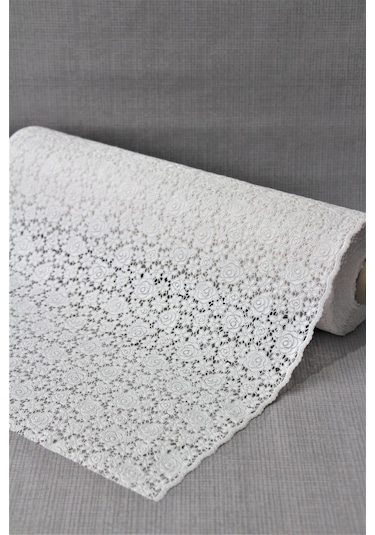 Pvc Dantel Kaymaz Raf Dolap Ve Çekmece Örtüsü Dantel-18gül 001