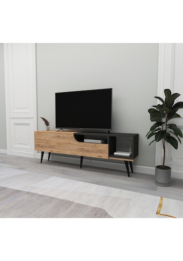 Arnetti Alba Kapaklı Tv Ünitesi Atlantik Çam Antrasit