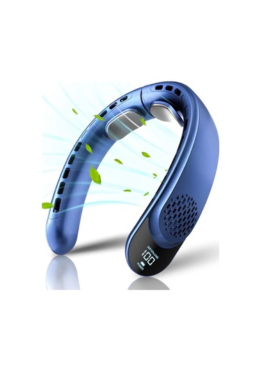 Jialan Taşınabilir Boyun Fanı 4 Turbo Eller Serbest Bıçaksız