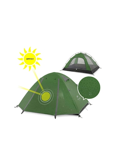 Naturehike P-serisi 2 Kişilik Kamp Çadırı Çok Renkli