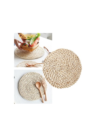 Rattan Örgü Yuvarlak Oval Servis Altlığı 11cm Diğer