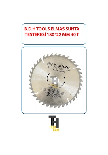 Süper Max Elmas Sunta Testeresi 180 Mm 40 T Spiral Ağaç Sunta Kesme