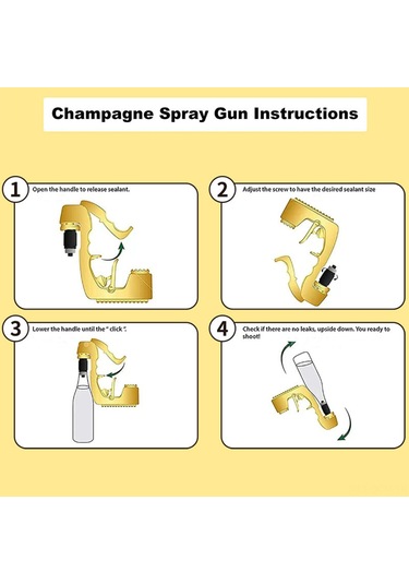 Qingmipy Mavi Parti Atmosfer Aleti: Şampanya Ve Bira Spreyi - Pom Malzeme, Ayarlanabilir Kapak Çapı Mavi