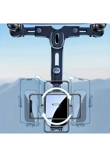 Dashanshop 2025 Yeni Araç Titreme Önleyici Abs Telefon Tutucu Siyah Ayarlanabilir Güvenli