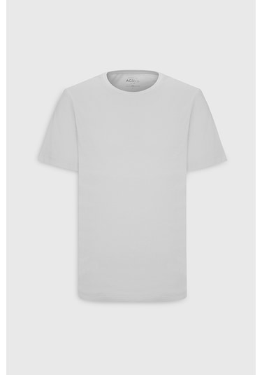 AC&Co / Altınyıldız Classics 4A4800000001BYZXS Slim Fit Bisiklet Yaka Kısa Kol Pamuklu Erkek Tişört Beyaz AC&Co / Altınyıldız Classics 4A4800000001BYZXS Slim Fit Bisiklet Yaka Kısa Kol Pamuklu Erkek Tişört Beyaz