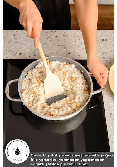 Karaca x Refika Swiss Crystal Creamy Metal Karnıyarık 30 Cm